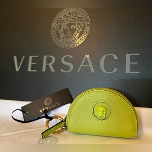 Versace mini bag Vitello in Milan green NEW (AUTHENTIC)